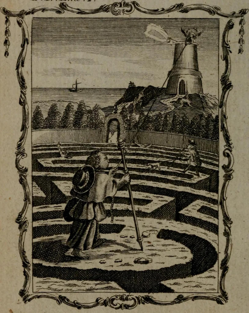 An illustration from Quarles' emblems, divine and moral: together with hieroglyphics of the life of man, 1800, leaf 237