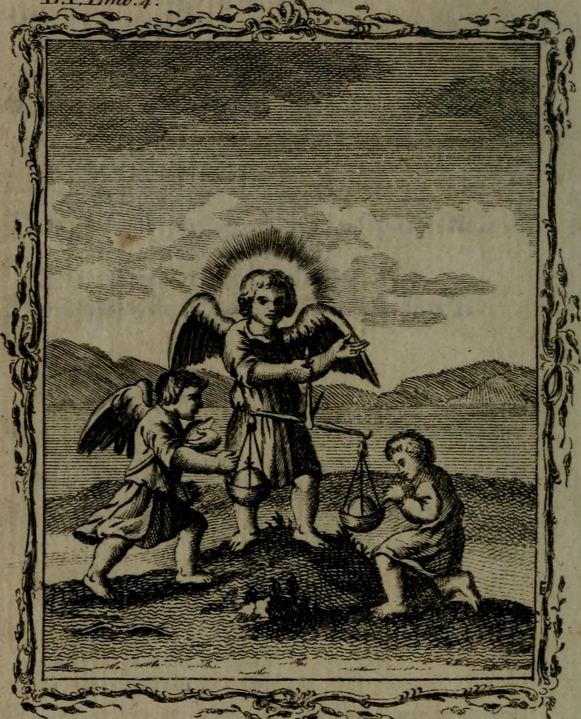 An illustration from Quarles' emblems, divine and moral: together with hieroglyphics of the life of man, 1800, leaf 27