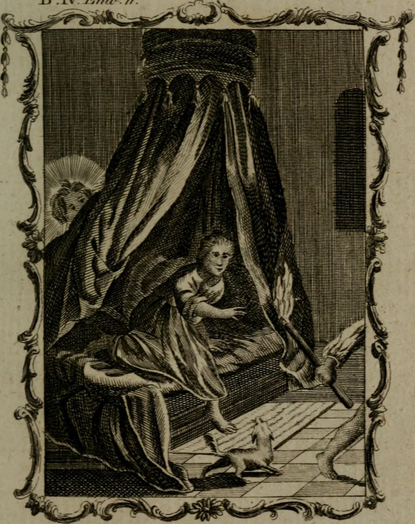 An illustration from Quarles' emblems, divine and moral: together with hieroglyphics of the life of man, 1800, leaf 282