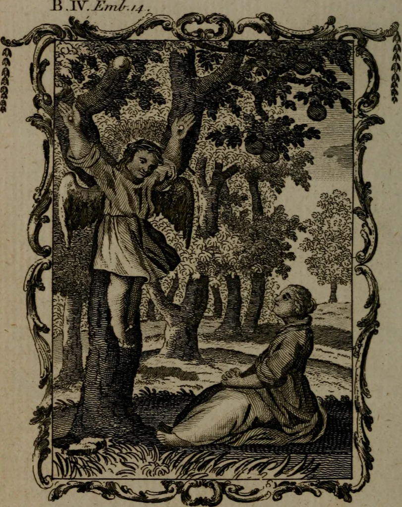 An illustration from Quarles' emblems, divine and moral: together with hieroglyphics of the life of man, 1800, leaf 297