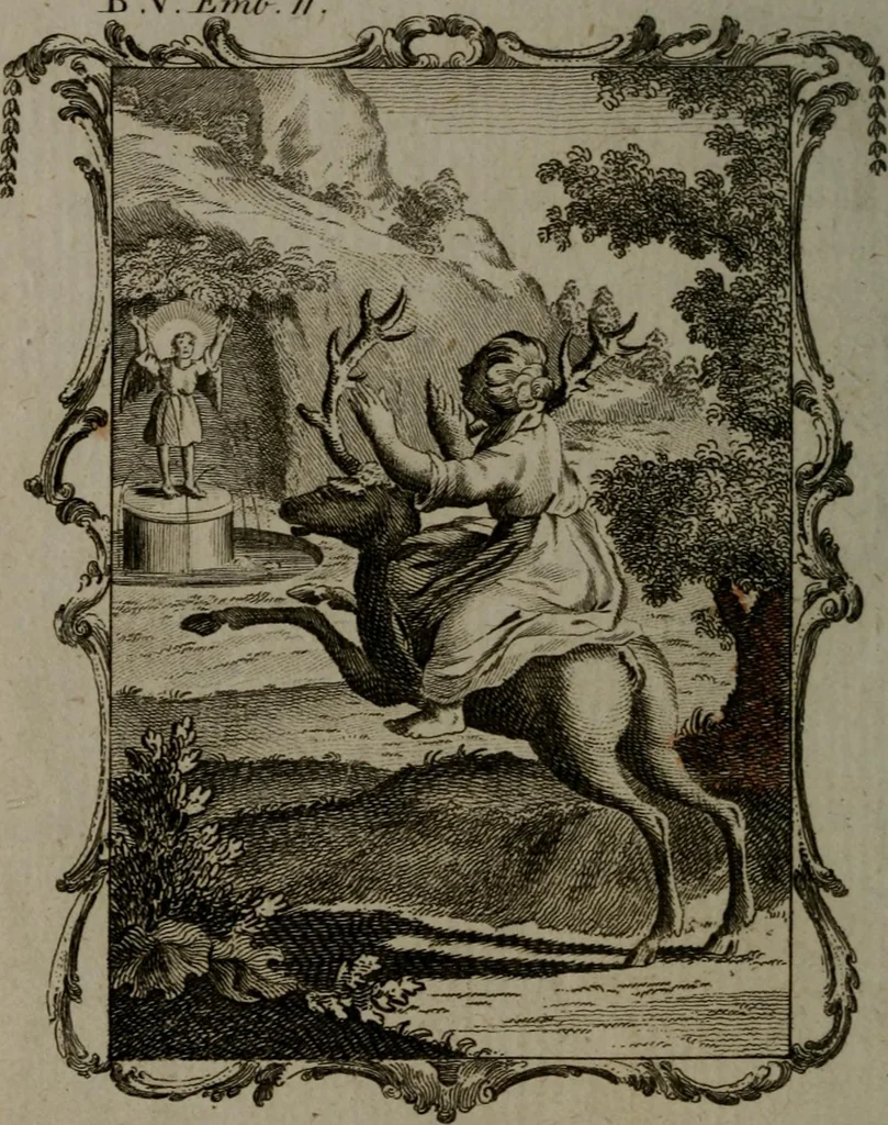 An illustration from Quarles' emblems, divine and moral: together with hieroglyphics of the life of man, 1800, leaf 357