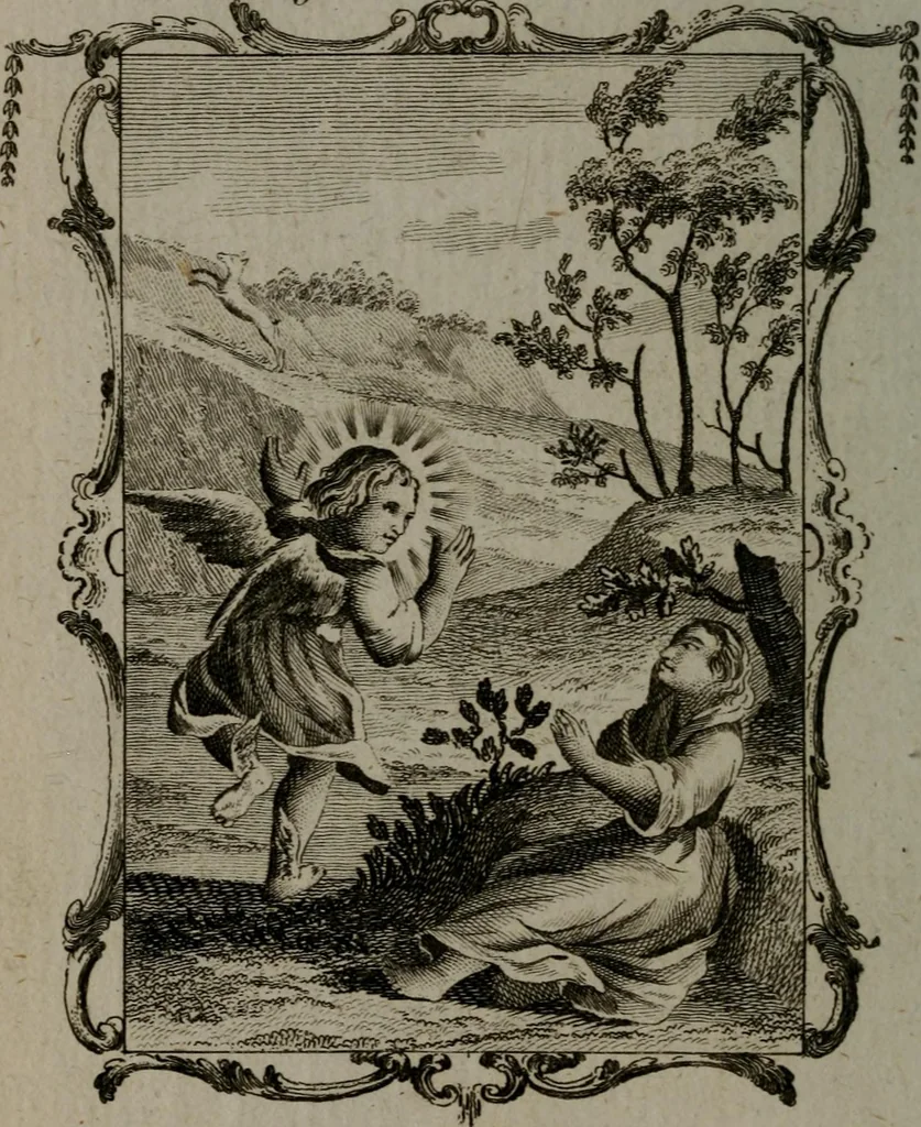An illustration from Quarles' emblems, divine and moral: together with hieroglyphics of the life of man, 1800, leaf 377