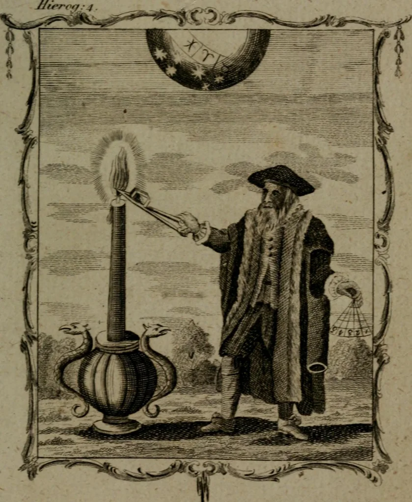 An illustration from Quarles' emblems, divine and moral: together with hieroglyphics of the life of man, 1800, leaf 408