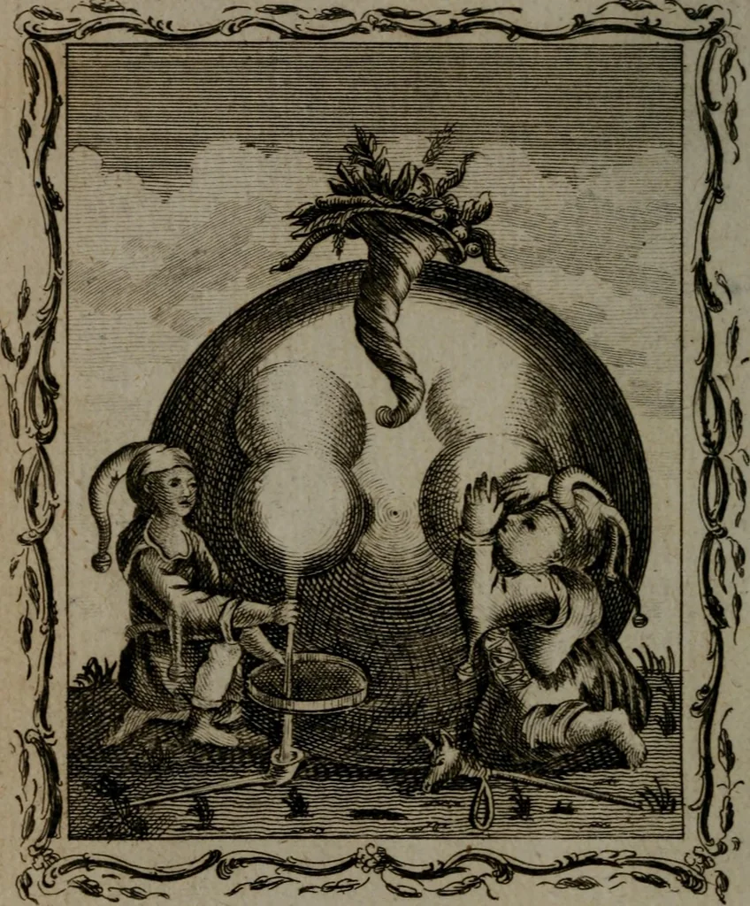 An illustration from Quarles' emblems, divine and moral: together with hieroglyphics of the life of man, 1800, leaf 59