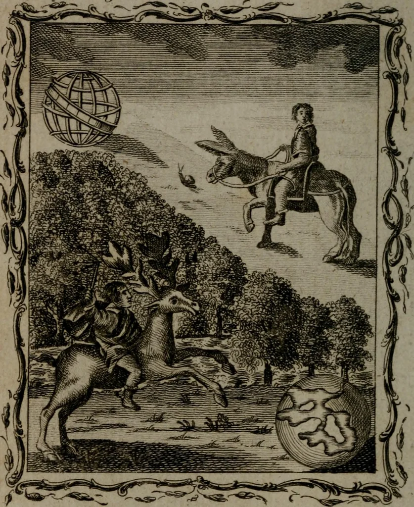 An illustration from Quarles' emblems, divine and moral: together with hieroglyphics of the life of man, 1800, leaf 63