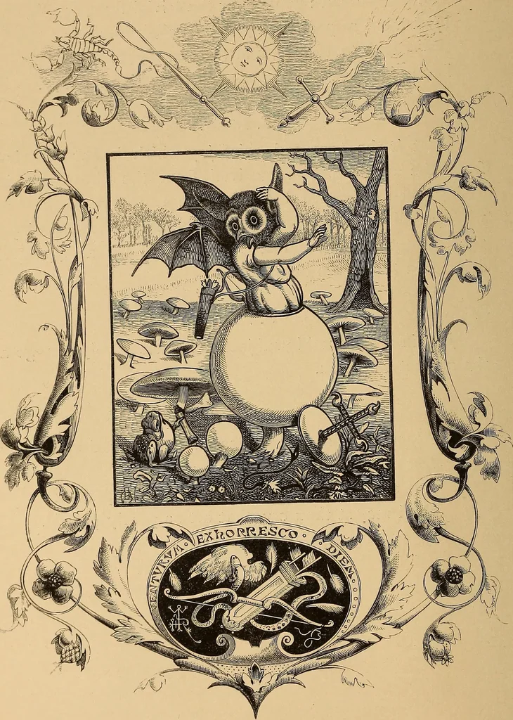 An illustration from Quarles' emblems: illustrated by Charles Bennett and W. Harry Rogers, 1861, leaf 115