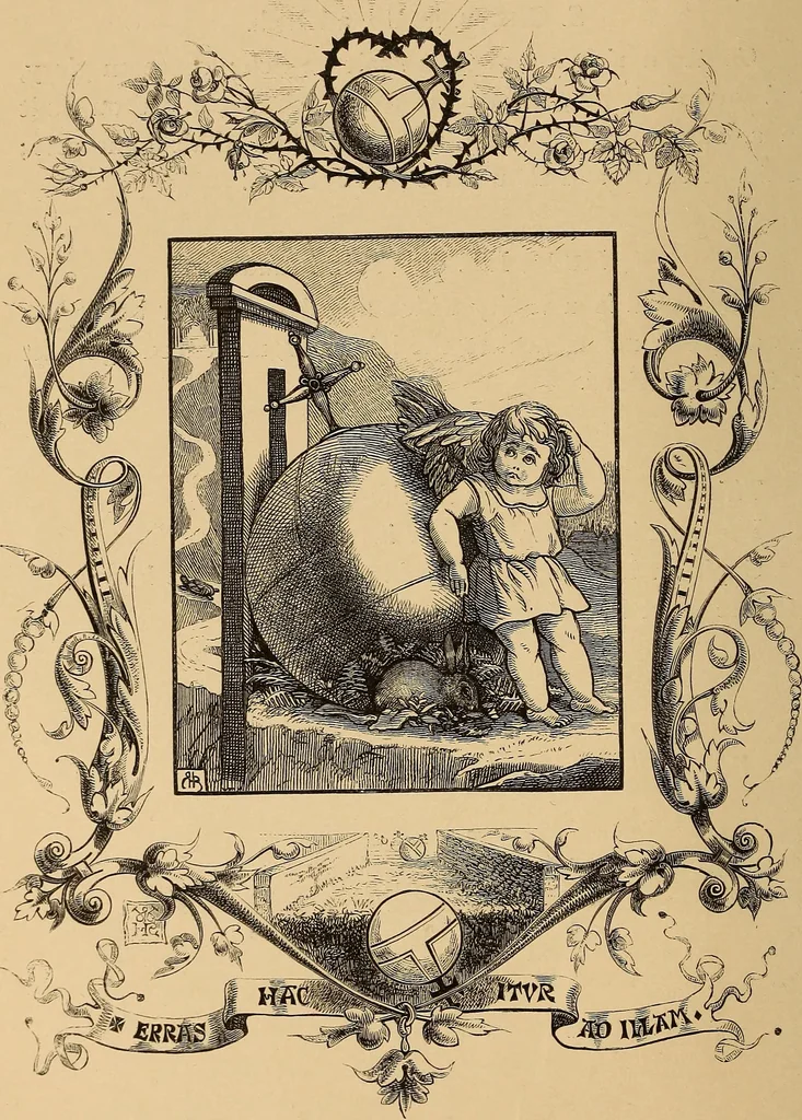 An illustration from Quarles' emblems: illustrated by Charles Bennett and W. Harry Rogers, 1861, leaf 123