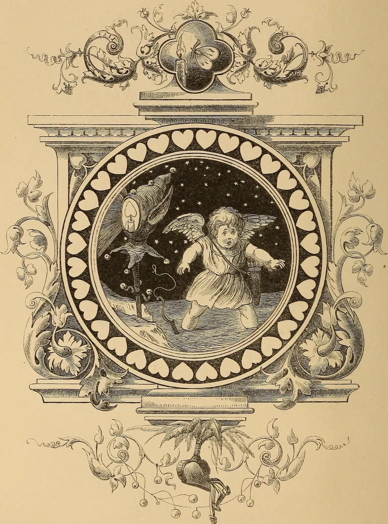 An illustration from Quarles' emblems: illustrated by Charles Bennett and W. Harry Rogers, 1861, leaf 149