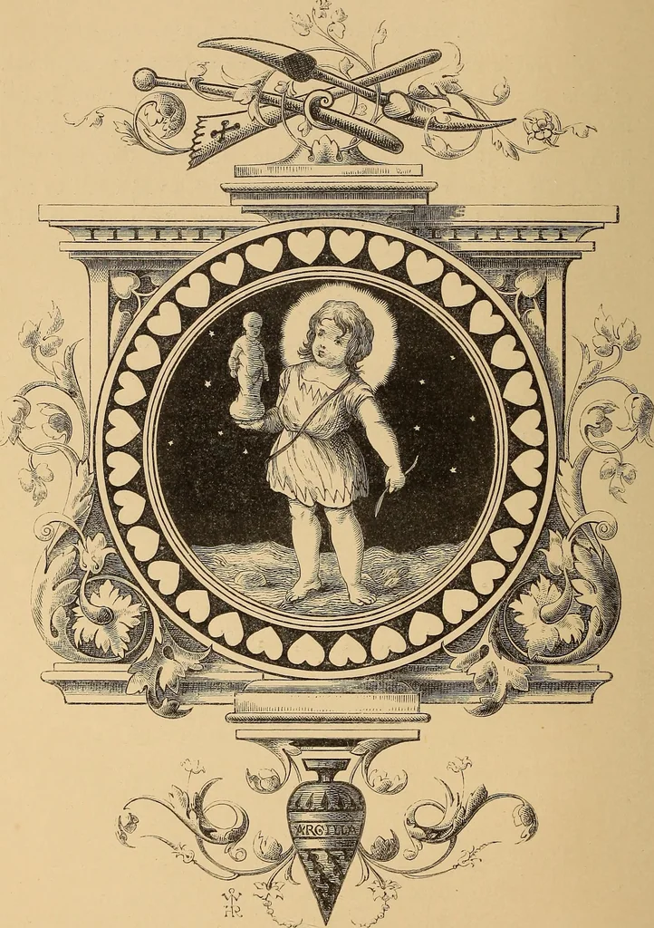 An illustration from Quarles' emblems: illustrated by Charles Bennett and W. Harry Rogers, 1861, leaf 165