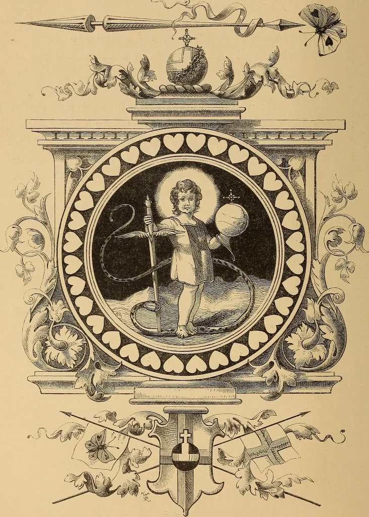 An illustration from Quarles' emblems: illustrated by Charles Bennett and W. Harry Rogers, 1861, leaf 169