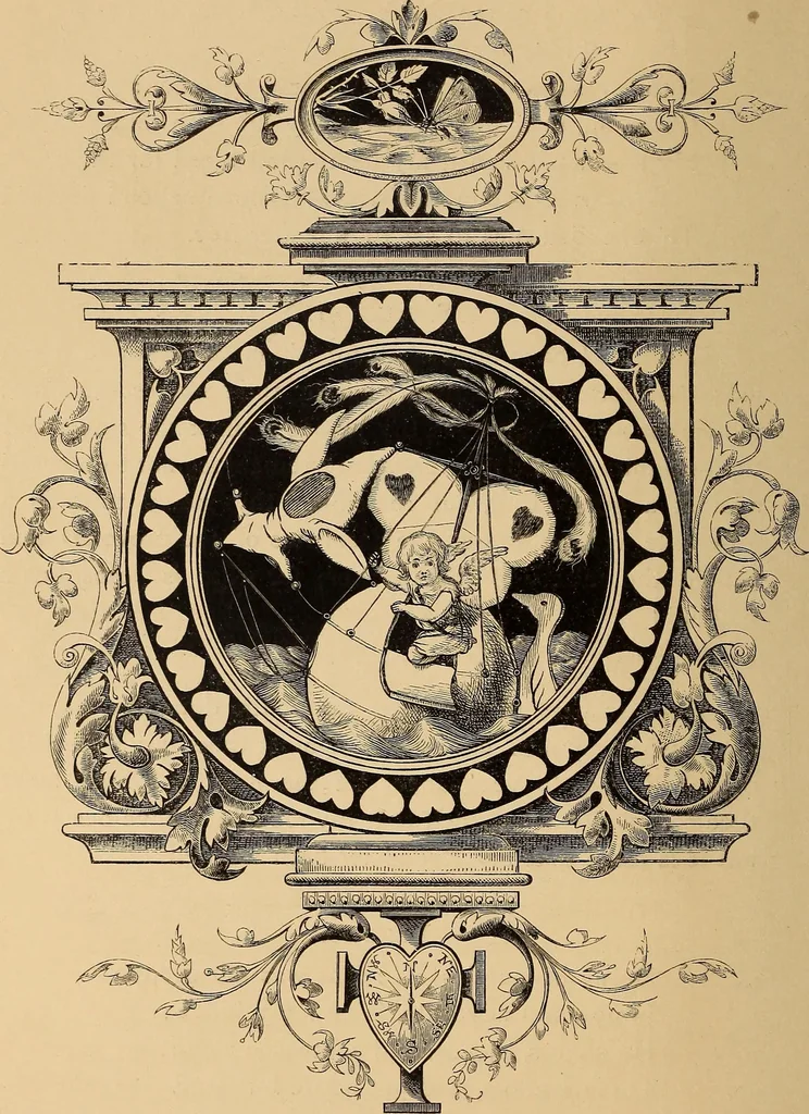 An illustration from Quarles' emblems: illustrated by Charles Bennett and W. Harry Rogers, 1861, leaf 189