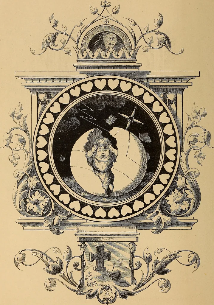 An illustration from Quarles' emblems: illustrated by Charles Bennett and W. Harry Rogers, 1861, leaf 193
