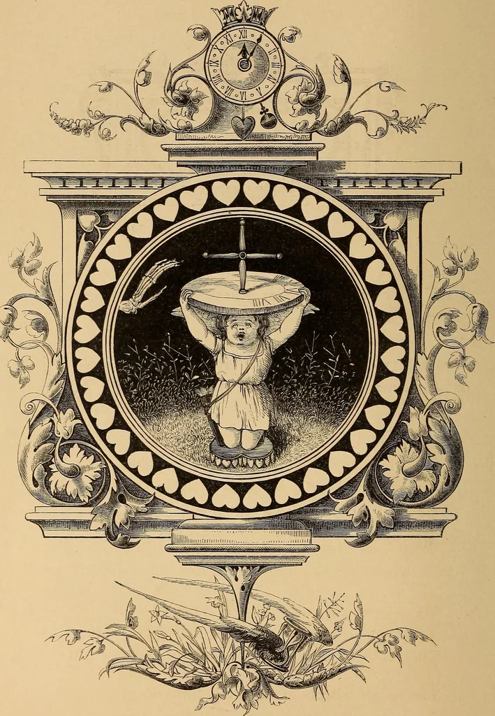 An illustration from Quarles' emblems: illustrated by Charles Bennett and W. Harry Rogers, 1861, leaf 197