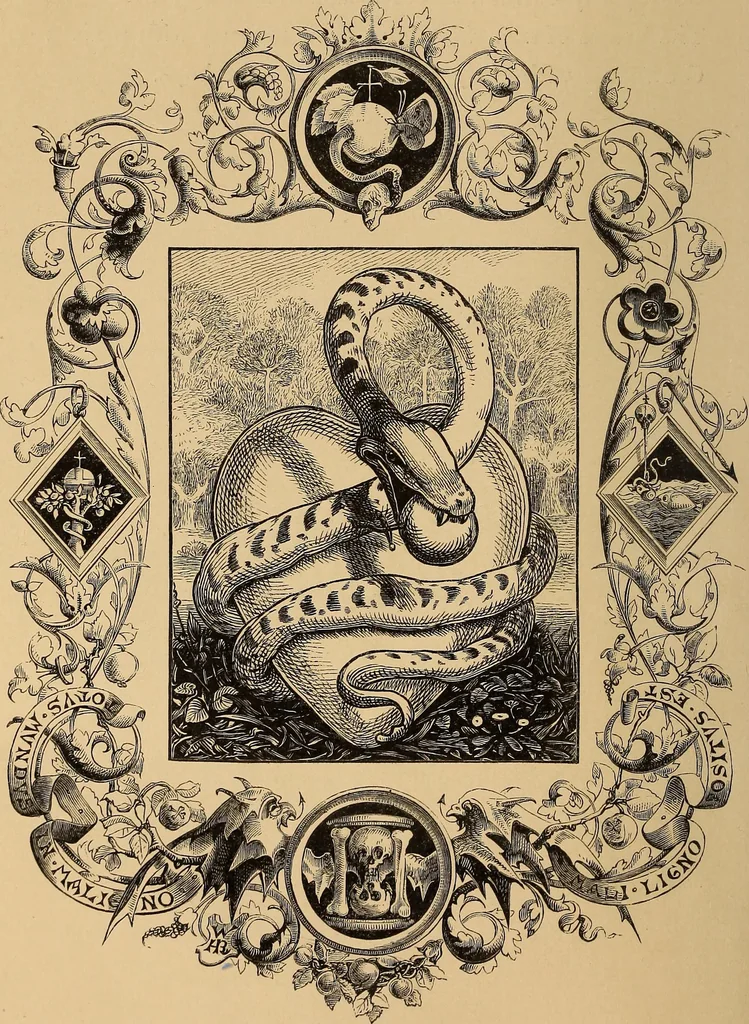 An illustration from Quarles' emblems: illustrated by Charles Bennett and W. Harry Rogers, 1861, leaf 21