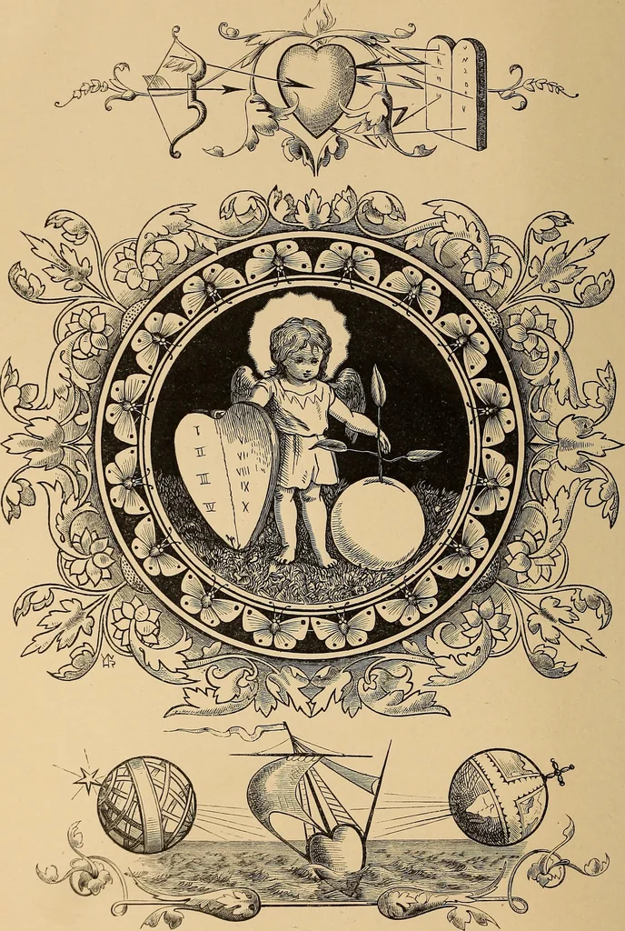 An illustration from Quarles' emblems: illustrated by Charles Bennett and W. Harry Rogers, 1861, leaf 211