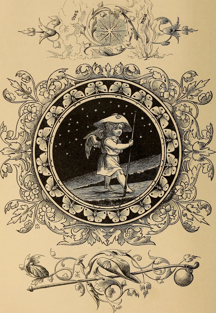 An illustration from Quarles' emblems: illustrated by Charles Bennett and W. Harry Rogers, 1861, leaf 215