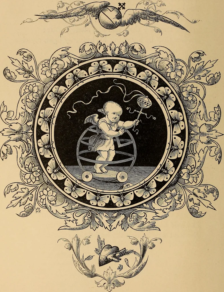 An illustration from Quarles' emblems: illustrated by Charles Bennett and W. Harry Rogers, 1861, leaf 219