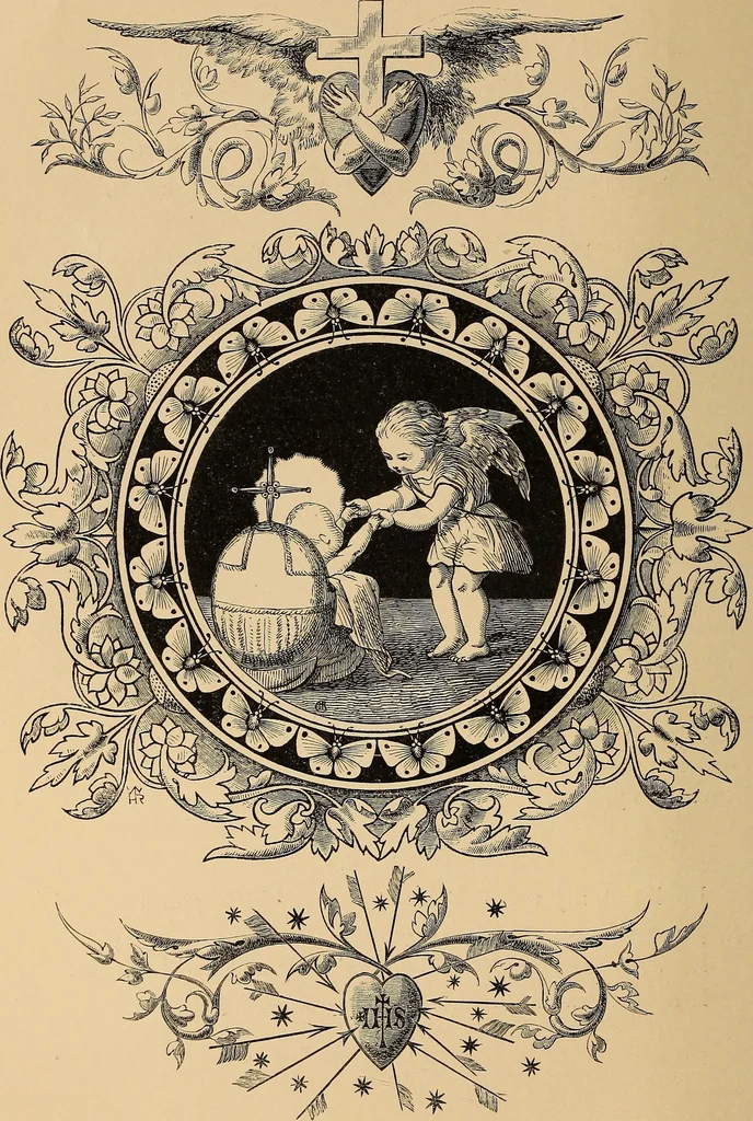 An illustration from Quarles' emblems: illustrated by Charles Bennett and W. Harry Rogers, 1861, leaf 243