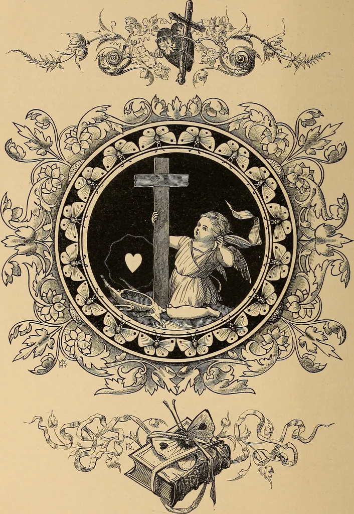 An illustration from Quarles' emblems: illustrated by Charles Bennett and W. Harry Rogers, 1861, leaf 255