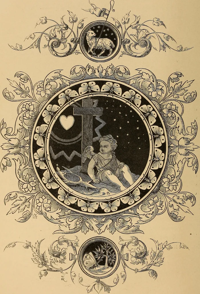 An illustration from Quarles' emblems: illustrated by Charles Bennett and W. Harry Rogers, 1861, leaf 263