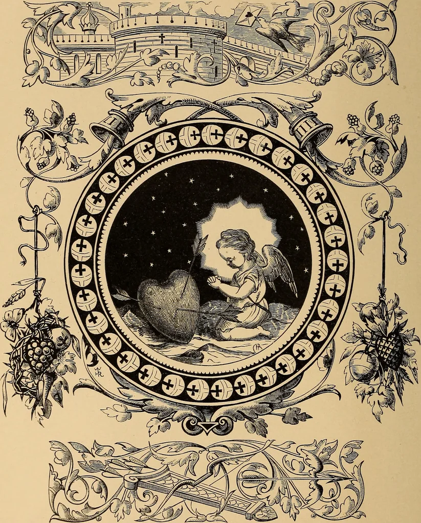 An illustration from Quarles' emblems: illustrated by Charles Bennett and W. Harry Rogers, 1861, leaf 273