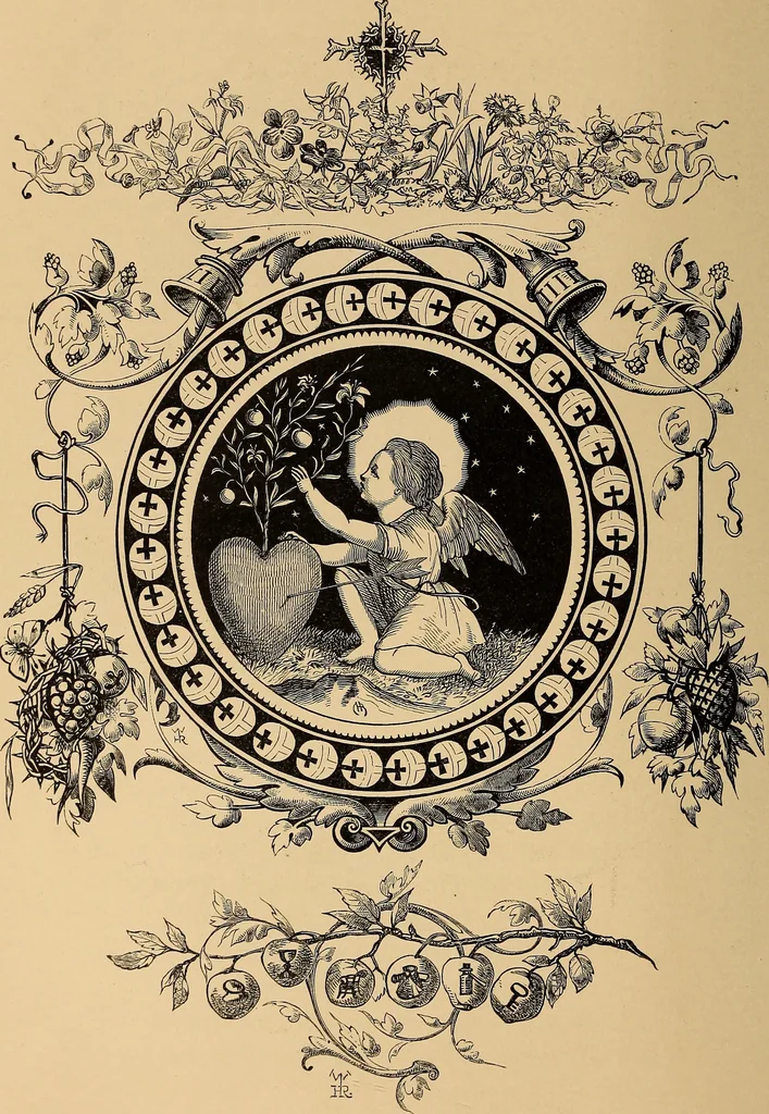 An illustration from Quarles' emblems: illustrated by Charles Bennett and W. Harry Rogers, 1861, leaf 277