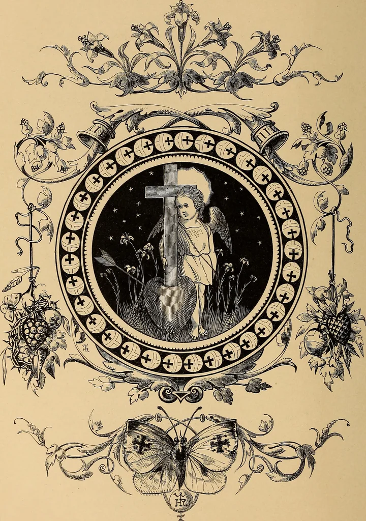An illustration from Quarles' emblems: illustrated by Charles Bennett and W. Harry Rogers, 1861, leaf 281