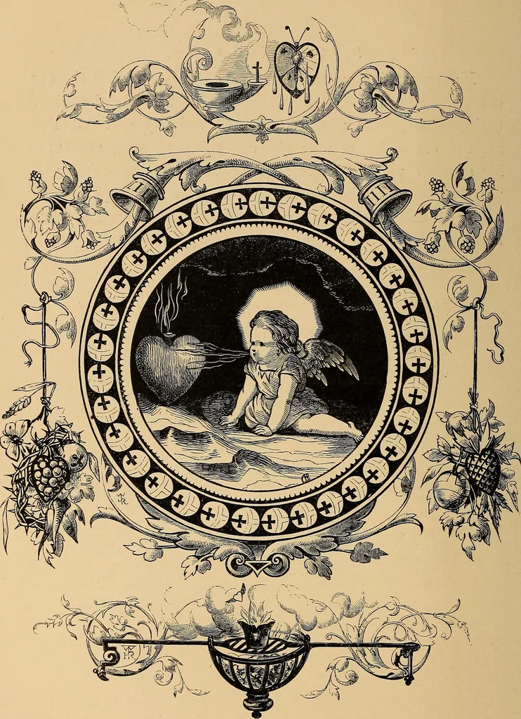 An illustration from Quarles' emblems: illustrated by Charles Bennett and W. Harry Rogers, 1861, leaf 289