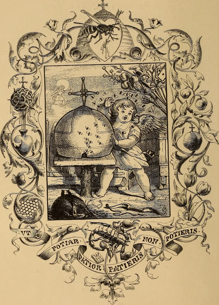 An illustration from Quarles' emblems: illustrated by Charles Bennett and W. Harry Rogers, 1861, leaf 29