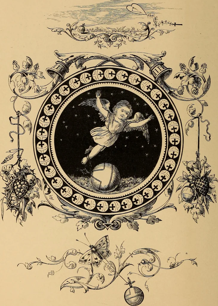 An illustration from Quarles' emblems: illustrated by Charles Bennett and W. Harry Rogers, 1861, leaf 305