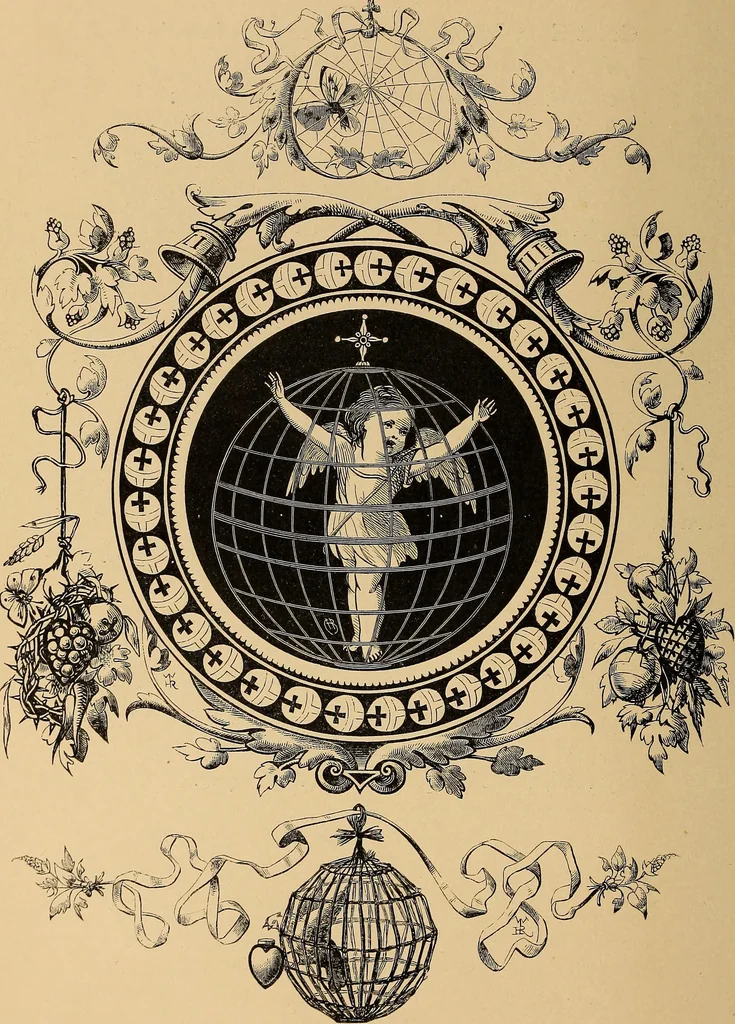 An illustration from Quarles' emblems: illustrated by Charles Bennett and W. Harry Rogers, 1861, leaf 309