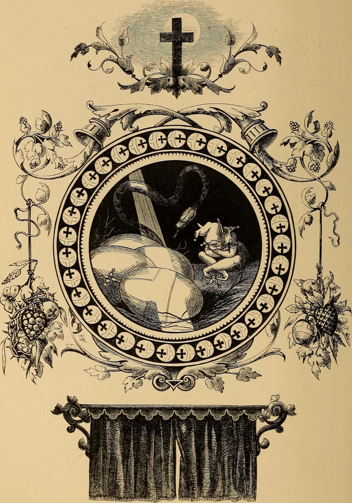 An illustration from Quarles' emblems: illustrated by Charles Bennett and W. Harry Rogers, 1861, leaf 317