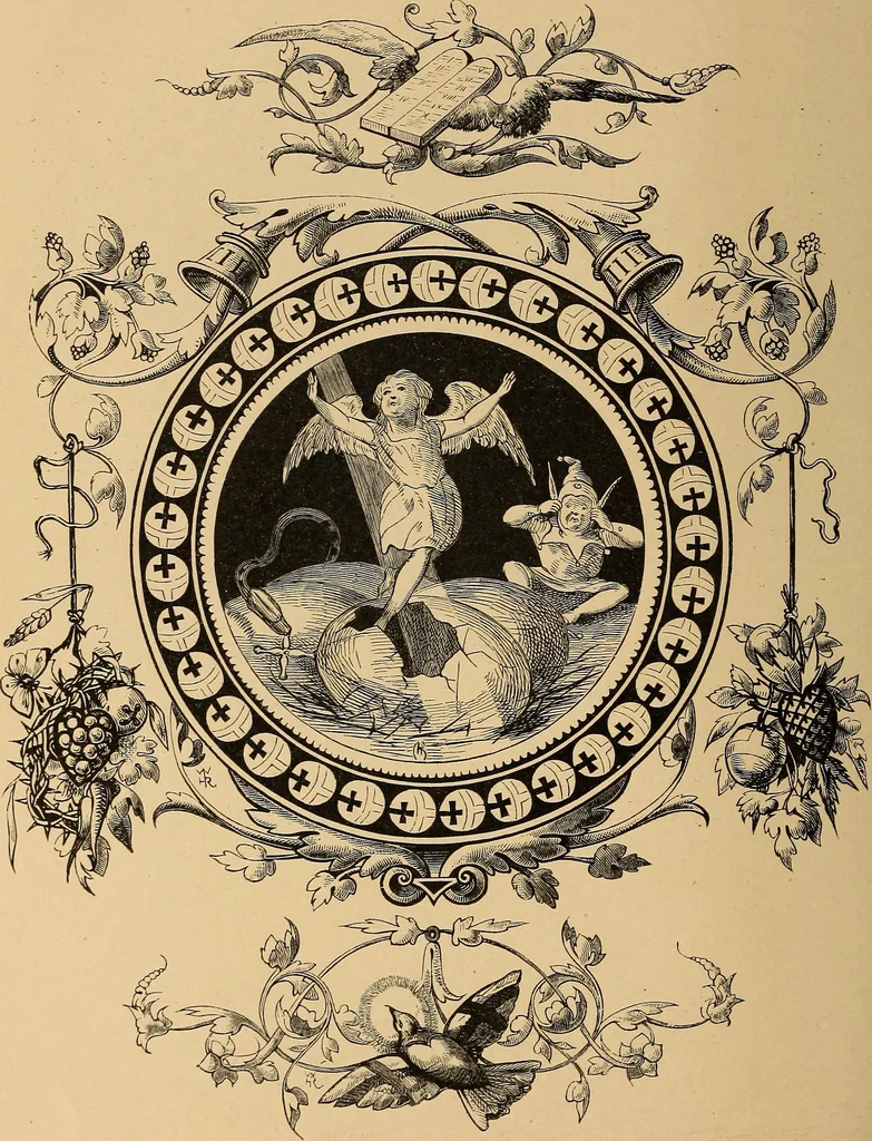 An illustration from Quarles' emblems: illustrated by Charles Bennett and W. Harry Rogers, 1861, leaf 321