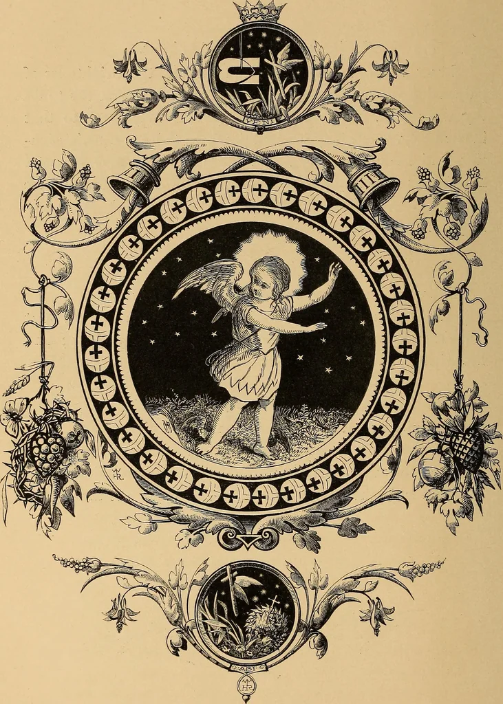 An illustration from Quarles' emblems: illustrated by Charles Bennett and W. Harry Rogers, 1861, leaf 329