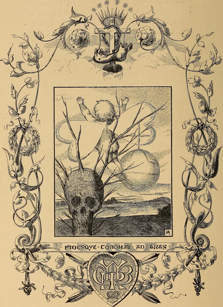 An illustration from Quarles' emblems: illustrated by Charles Bennett and W. Harry Rogers, 1861, leaf 333
