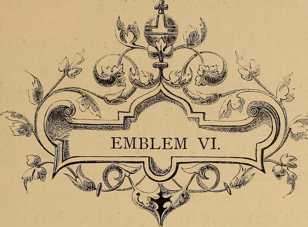 An illustration from Quarles' emblems: illustrated by Charles Bennett and W. Harry Rogers, 1861, leaf 42