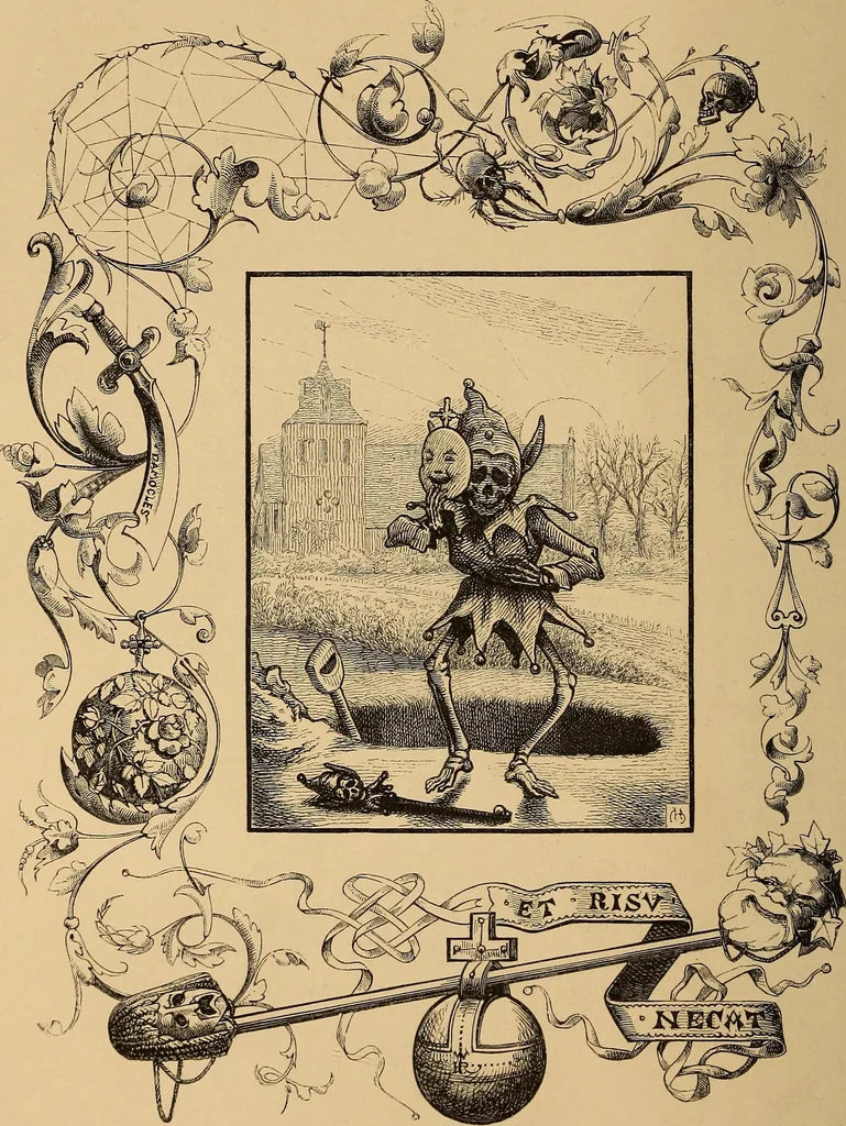 An illustration from Quarles' emblems: illustrated by Charles Bennett and W. Harry Rogers, 1861, leaf 49
