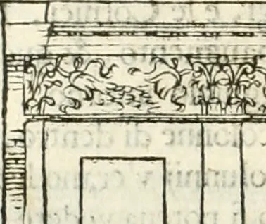 An illustration from I quattro libri dell'architettura di Andrea Palladio : ne' quali, dopò vn breue trattato de' cinque ordini, & di quelli auertimenti, che sono più necesarij nel fabricare : si tratta delle case private, delle vie, de i ponti, delle piazze, de i xisti, & de'tempij, 1616, leaf 113
