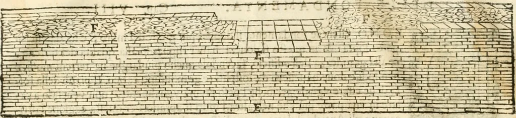 An illustration from I quattro libri dell'architettura di Andrea Palladio : ne' quali, dopò vn breue trattato de' cinque ordini, & di quelli auertimenti, che sono più necesarij nel fabricare : si tratta delle case private, delle vie, de i ponti, delle piazze, de i xisti, & de'tempij, 1616, leaf 15