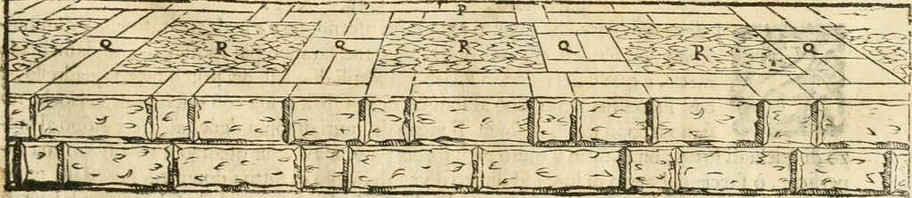 An illustration from I quattro libri dell'architettura di Andrea Palladio : ne' quali, dopò vn breue trattato de' cinque ordini, & di quelli auertimenti, che sono più necesarij nel fabricare : si tratta delle case private, delle vie, de i ponti, delle piazze, de i xisti, & de'tempij, 1616, leaf 16