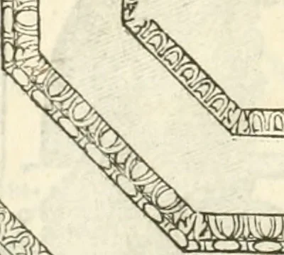 An illustration from I quattro libri dell'architettura di Andrea Palladio : ne' quali, dopò vn breue trattato de' cinque ordini, & di quelli auertimenti, che sono più necesarij nel fabricare : si tratta delle case private, delle vie, de i ponti, delle piazze, de i xisti, & de'tempij, 1616, leaf 211