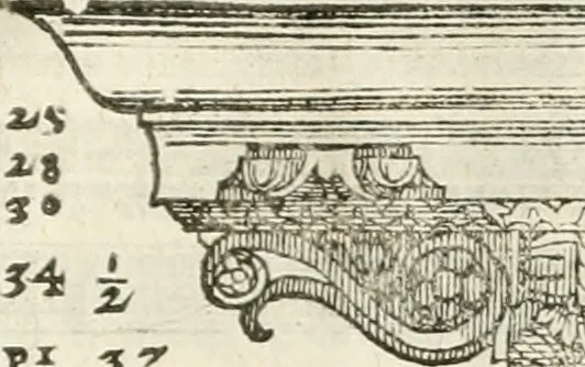 An illustration from I quattro libri dell'architettura di Andrea Palladio : ne' quali, dopò vn breue trattato de' cinque ordini, & di quelli auertimenti, che sono più necesarij nel fabricare : si tratta delle case private, delle vie, de i ponti, delle piazze, de i xisti, & de'tempij, 1616, leaf 280