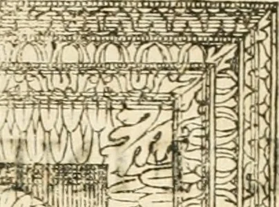 An illustration from I quattro libri dell'architettura di Andrea Palladio : ne' quali, dopò vn breue trattato de' cinque ordini, & di quelli auertimenti, che sono più necesarij nel fabricare : si tratta delle case private, delle vie, de i ponti, delle piazze, de i xisti, & de'tempij, 1616, leaf 330