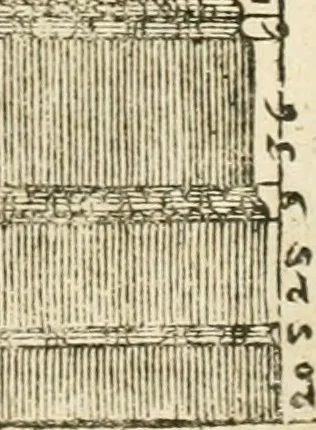An illustration from I quattro libri dell'architettura di Andrea Palladio : ne' quali, dopò vn breue trattato de' cinque ordini, & di quelli auertimenti, che sono più necesarij nel fabricare : si tratta delle case private, delle vie, de i ponti, delle piazze, de i xisti, & de'tempij, 1616, leaf 330