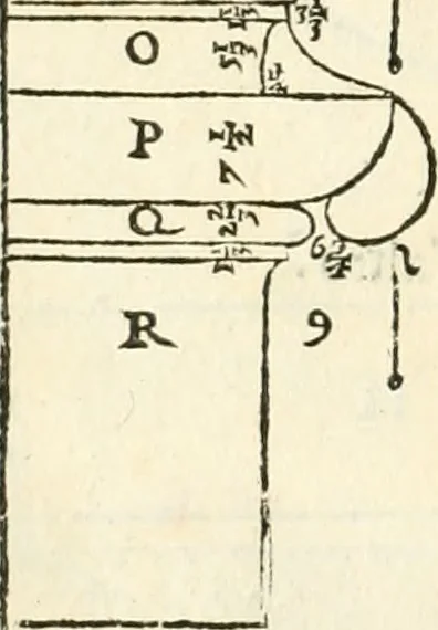 An illustration from I quattro libri dell'architettura di Andrea Palladio : ne' quali, dopò vn breue trattato de' cinque ordini, & di quelli auertimenti, che sono più necesarij nel fabricare : si tratta delle case private, delle vie, de i ponti, delle piazze, de i xisti, & de'tempij, 1616, leaf 39