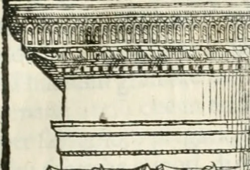 An illustration from I quattro libri dell'architettura di Andrea Palladio : ne' quali, dopò vn breue trattato de' cinque ordini, & di quelli auertimenti, che sono più necesarij nel fabricare : si tratta delle case private, delle vie, de i ponti, delle piazze, de i xisti, & de'tempij, 1616, leaf 72