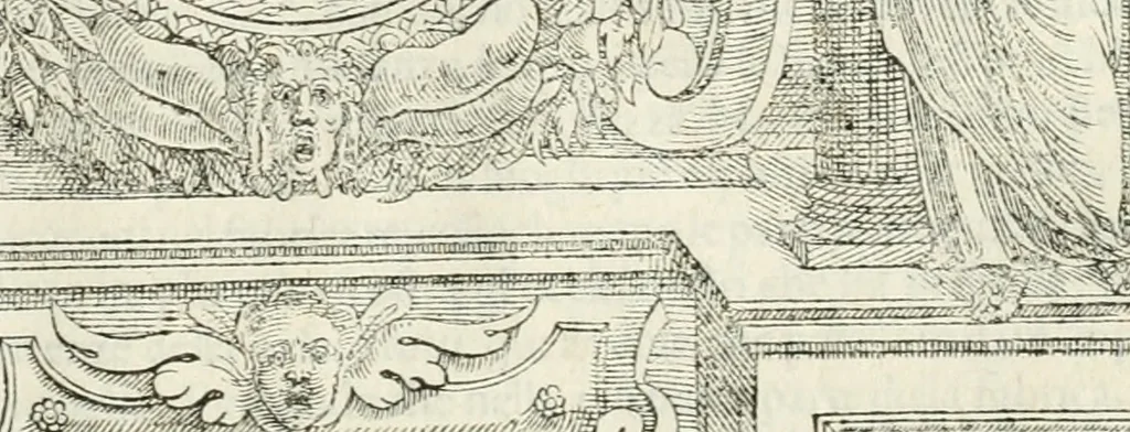 An illustration from I quattro libri dell'architettura di Andrea Palladio : ne' quali, dopò vn breue trattato de' cinque ordini, & di quelli auertimenti, che sono più necesarij nel fabricare : si tratta delle case private, delle vie, de i ponti, delle piazze, de i xisti, & de'tempij, 1616, leaf 72