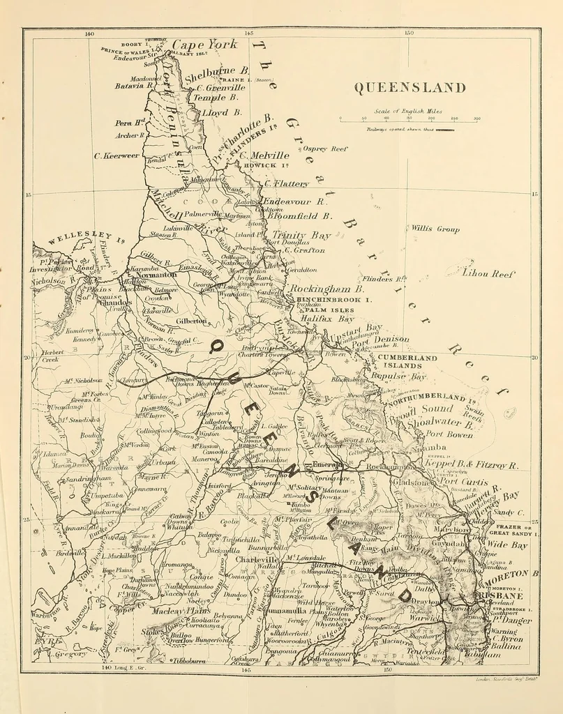 An illustration from Queensland handbook, with map, 1915, leaf 5