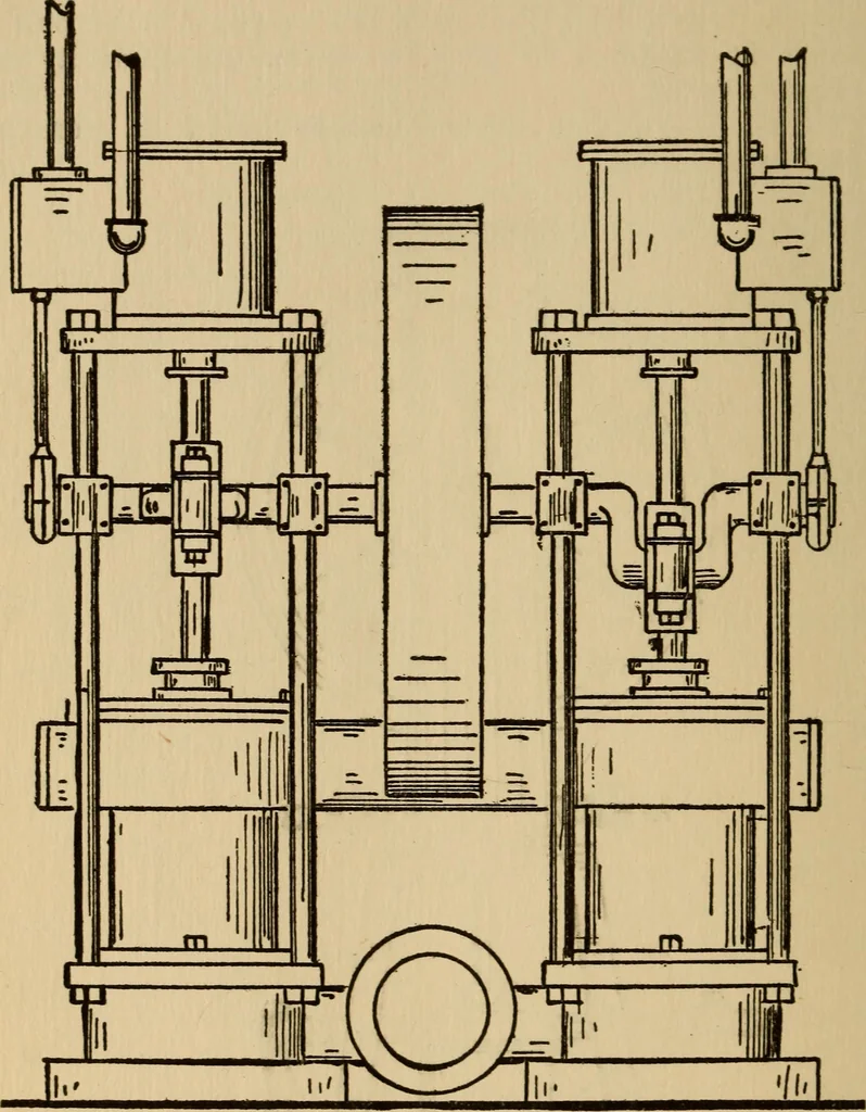 An illustration from Questions and answers on pumps and pumping machinery, 1912, leaf 107