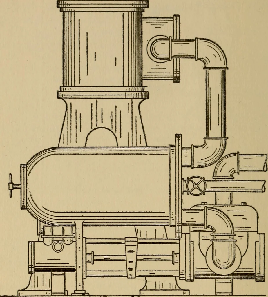 An illustration from Questions and answers on pumps and pumping machinery, 1912, leaf 157